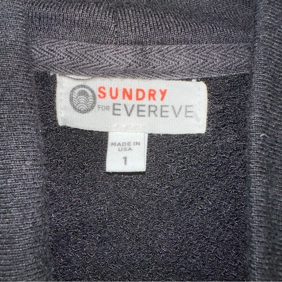 Sundry for Evereve Sweater Womens Small Black Funnel Neck Coquette Girl Y2K - Picture 2 of 7